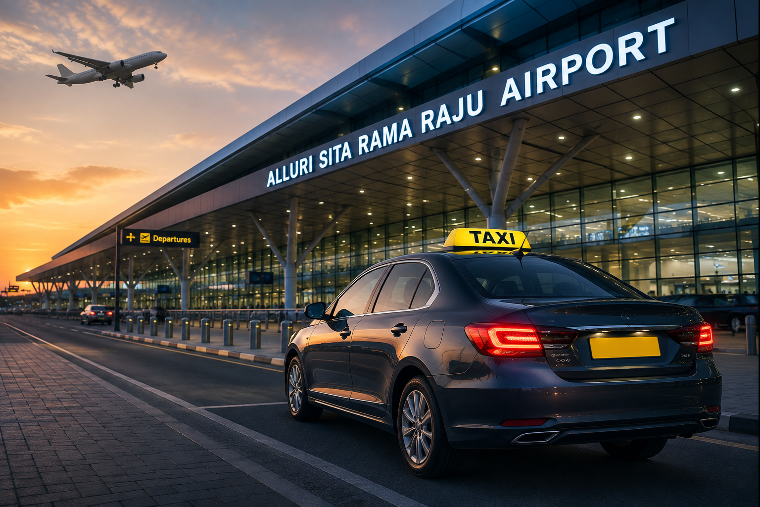 Premium airport taxi at Visakhapatnam terminal